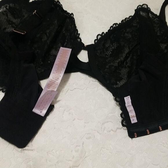 Savage x Fenty  Unlined Lace Balconette Bra Black NWOT 42C - Picture 13 of 16